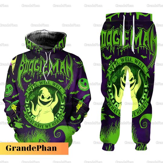 Discover Halloween Oogie Boogie Hoodie Joggers, Halloween Movie Shirt, Disney Horror Halloween, Christmas , Halloween Sweat Pants