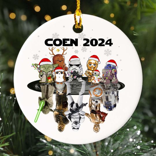 Discover Personalized Star Baby Hero Christmas Ornament, Galaxy Movie Character Reflection Customized 2024 Christmas Tree Decor, Xmas Gift For Kid