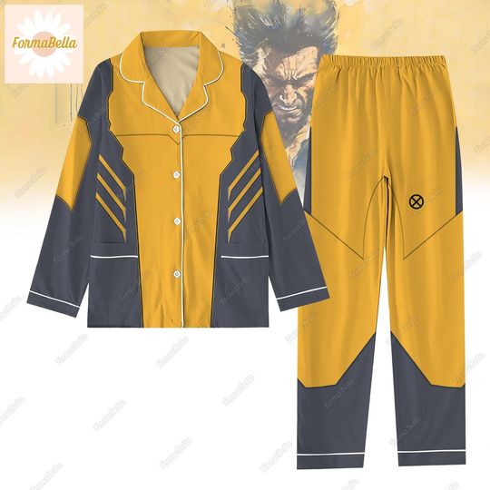 Wolverine Pajamas Set, Wolverine Costume Cosplay, Logan Pajamas, Deadpool And Wolverine Shirt, Halloween Superhero Characters Costume
