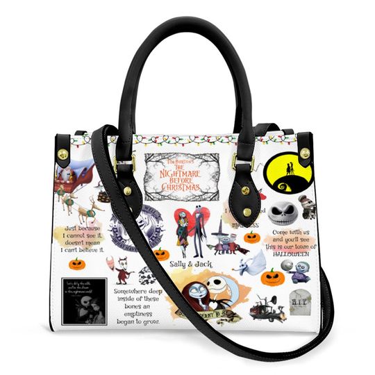 Nightmare Before Christmas Artificial Leather Handbag Bag