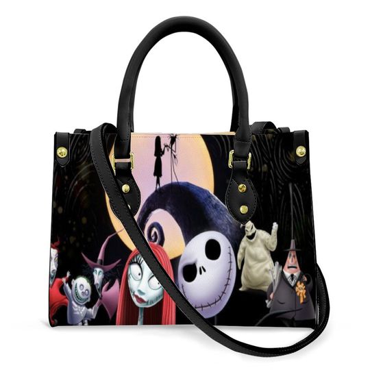 Jack Sally Nightmare Before Christmas Women's Artificial Leather Handbag Bag