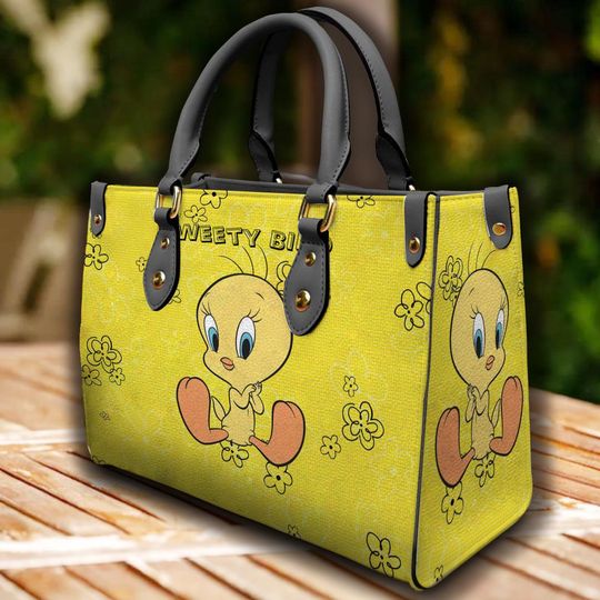 Discover Tweety Bird Leather Handbag, Tweety Bird Bag,  Travel Bag