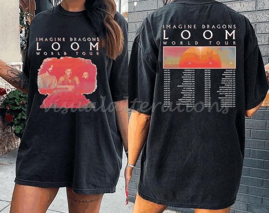 Discover Imagine Dragons Loom Tour T-Shirt, 2024 World Tour Fan Gift, Concert Merch for Fans