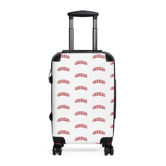 49ers Rolling Carry-On Luggage, Official San Francisco 49ers Travel Suitcase