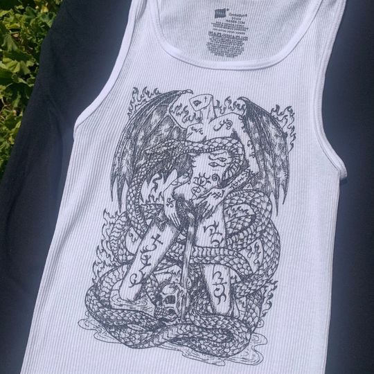 Discover Lilith & The Snake - Tank Top | Halloween gym tops