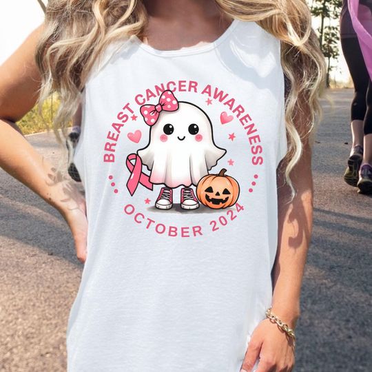 Discover Breast Cancer Awareness 2024 Tank Top, Unisex Shirt, Sleeveless Tee