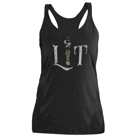 Discover Lit Tank Top Funny Halloween Tank Top Women Funny Witch Tank Tops Witchy Tank Top