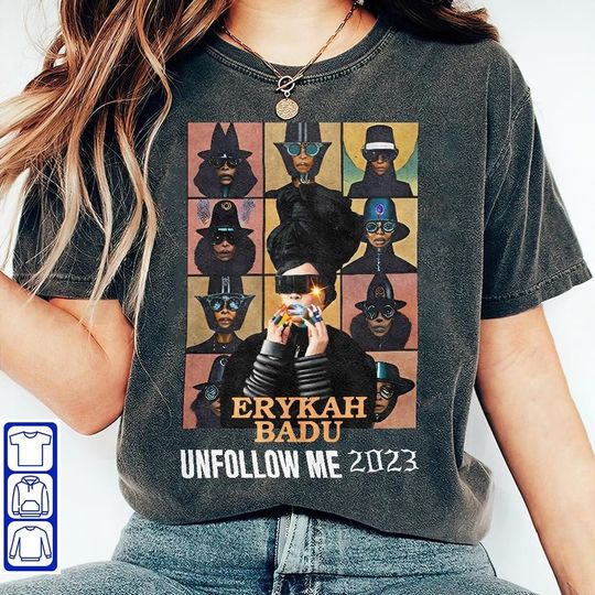Erykah Badu Unfollow me Tour 2023 Shirt, Erykah Badu Fan Shirt, Erykah Badu Tour Shirt, Erykah Badu Tour Shirt