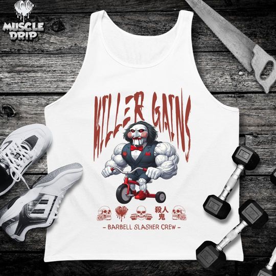Discover Parody, Cute Gym Halloween Tank Top, Spooky Fitness Workout, Muscle Gym Clothes