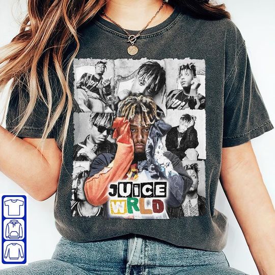 Juice Wrld Rap Shirt, Legends Never Die Album 90s Y2K Merch Vintage Hiphop, V4, Juice Wrld Unisex Gift