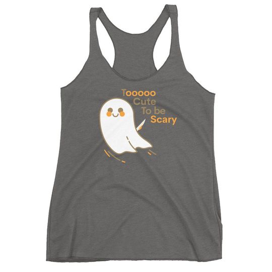 Discover HALLOWEEN TANK TOP Funny Tank Top for Women Halloween Ghost Graphic Print