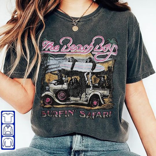 Letluv The Beach Boys Graphic Fan Gift Tee, Erykah Badu 90s Music Tour Gift Shirt