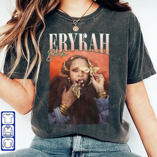 Erykah Badu Graphic Shirt , Erykah Badu tour shirt,Erykah Badu Shirt, Erykah Badu Tshirt gift for men women unisex tshirt