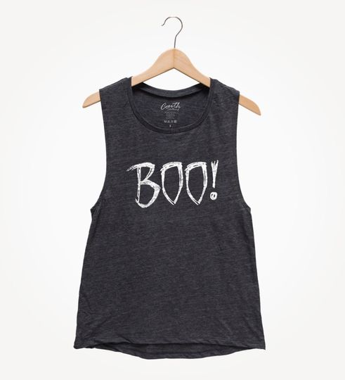 Discover BOO! - Womens Halloween Shirt - Halloween Costume  - Muscle Tank Top