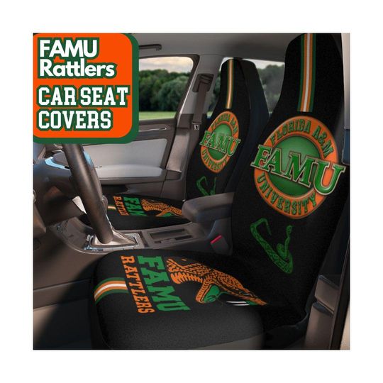 FAMU Car Seat Cover Seat Protector for famu Alumni Car Owner Car Accessory Gift for FAMU Rattler Lover Gift for Her Him Use for Pet Travel