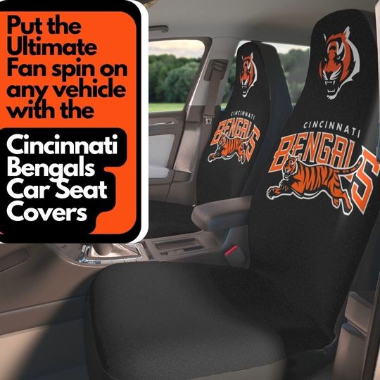 Discover Cincinnati Bengals Car Seat Covers Cincinnati Bengals Custom Truck Seat Protectors Bengals Fan Gift for Her Gift for Him