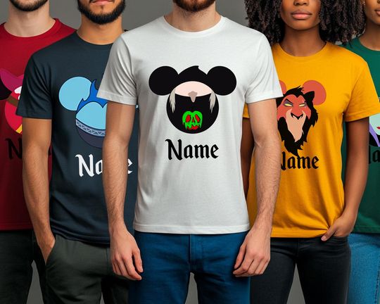 Custom Disneyland Villains Group Costume Shirt, Maleficent Costume Shirt