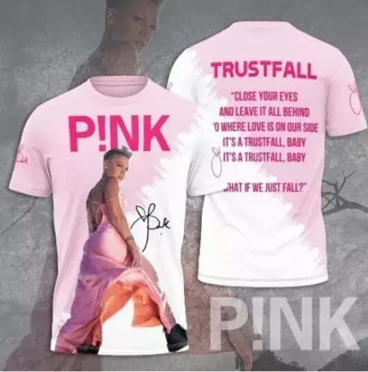 Discover Pink Singer 2024 World Tour 3D T-Shirt - Pink Pink 3D T-Shirt new new