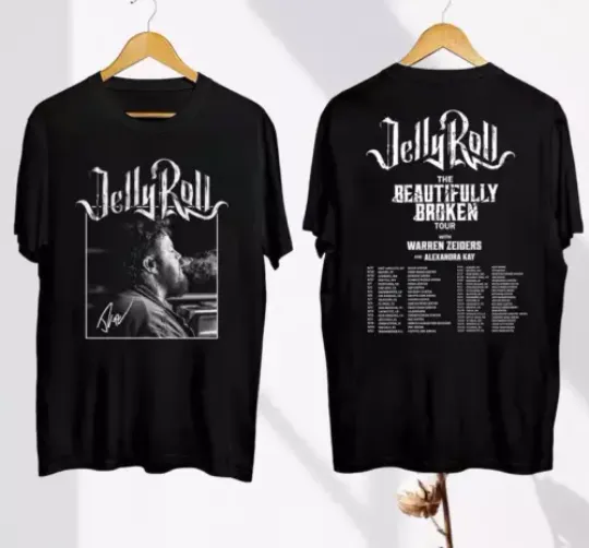 2024 Jelly Roll Tour Unisex Shirt, Jelly Roll The Beautifully Broken shirt