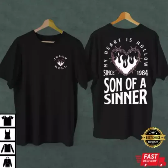 Discover Son Of A Sinner Jelly Roll Vintage T-shirt