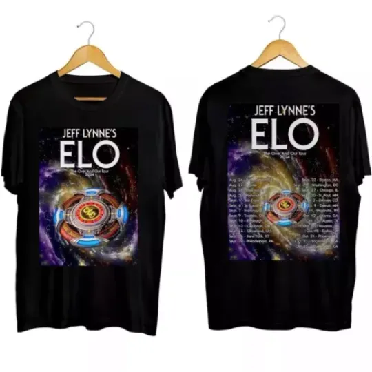 Discover Jeff Lynne's ELO The Over and Out Tour 2024 Unisex T-Shirt Gift for Fans