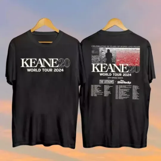 Discover Keane20 World Tour 2024 Shirt, Keane Fan Gift Shirt