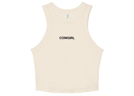 Cowgirl Minimalist Shirt | Baby Tank | Cowgirl Crop Top | Festival Shirt