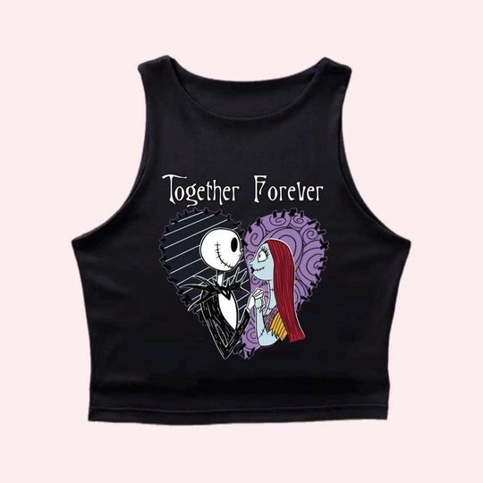 Discover Halloween crop tank, jack sally shirt, halloween shirt, Disney outfit