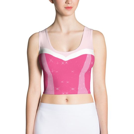 Discover Sleeping Beauty Princess Running Costume Crop Top