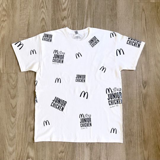 Discover Junior Chicken T-shirt Adult Unisex | Fast Food Burger Shirt | McDonals Tees | MC Hambuger Tshirt