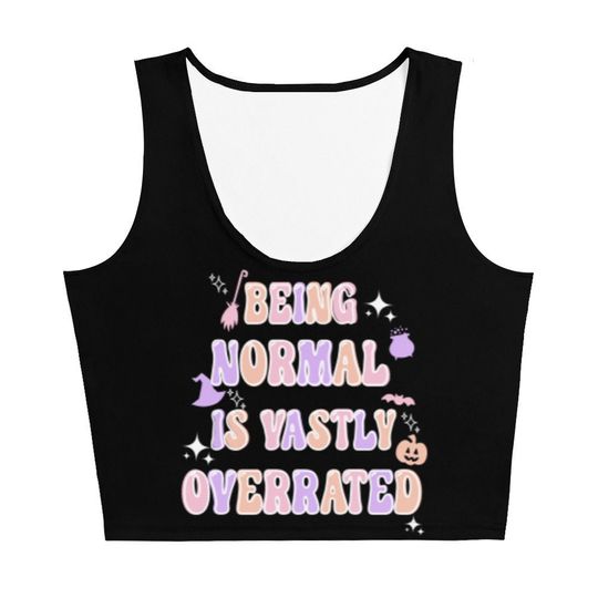 Halloweentown Crop Top Disney Halloween Disney Channel Shirt Being Normal Is Vastly