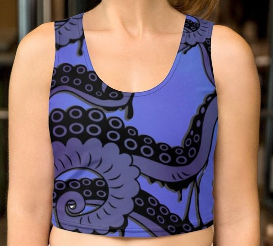 Discover Kracken Sea Witch Tank Crop Top