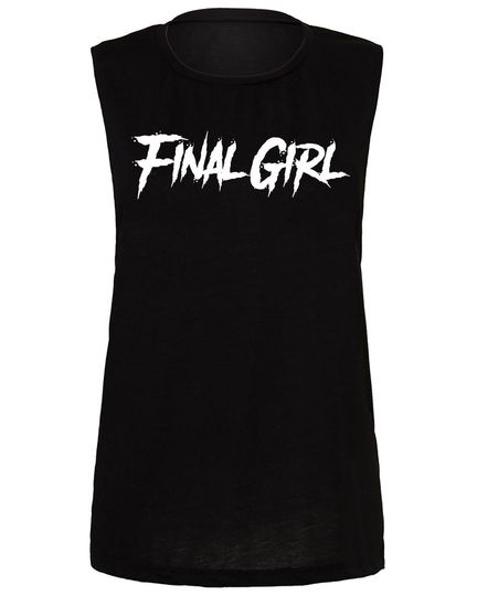 Discover Final girl tank top muscle tee goth Halloween spooky witchy