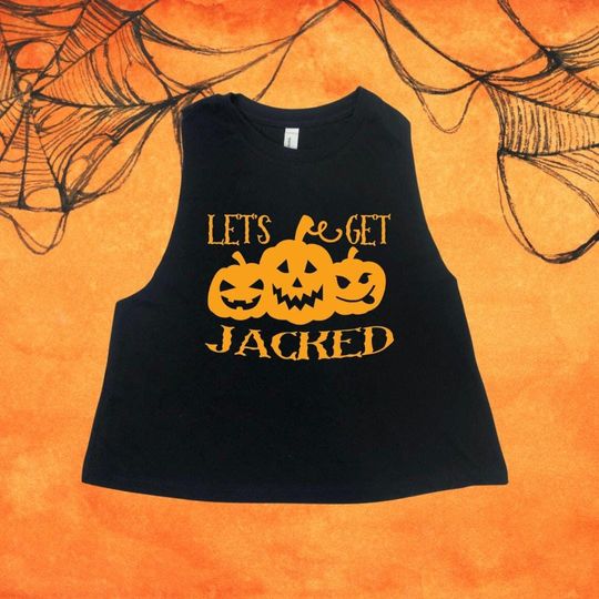 Discover Halloween Workout Tank, Let's Get Jacked Tank, Women Halloween Tank Top