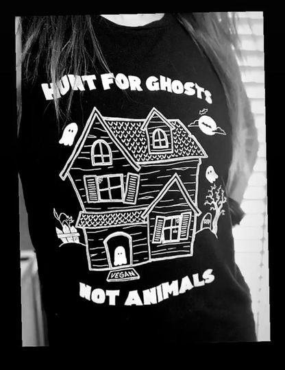 Discover Hunt For Ghosts Not Animals - Vegan Tank Top - Haunted House Tanktop