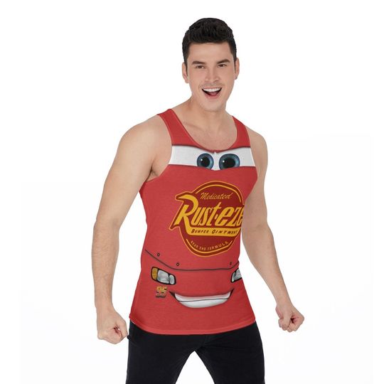 Discover Lightning McQueen Tank Top, Pixar Cars Unisex Costume, Disney Running Cosplay