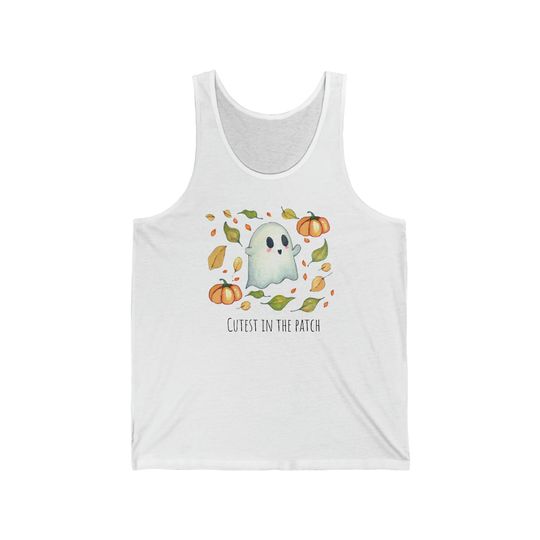 Discover Ghost Jersey Tank | Halloween Tank Top | Adorable Fall Tee | Fall Lover