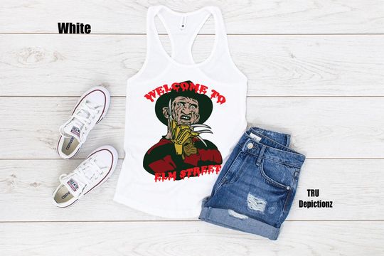 Discover Welcome To ELM Street Halloween Tank Top||Freddy Krueger Halloween Tank Top|