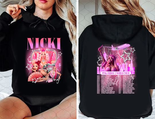 Nicki Minaj Double Sided hoodie Nicki Minaj Tour 2024