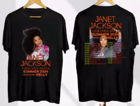 Discover Janet Jackson Together Again 2024 Tour Tee Shirt