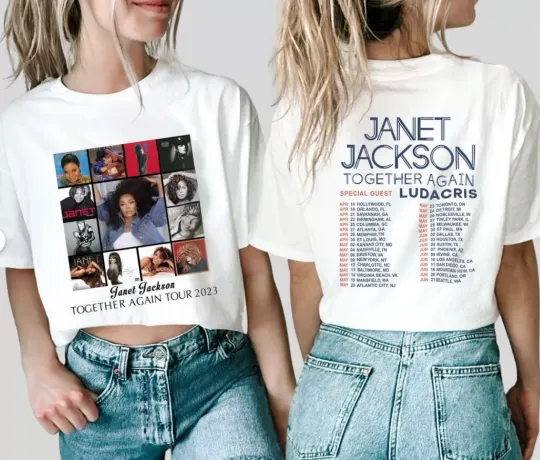 Discover Janet Jackson Together Again Tour 2023 Shirt, Together Again Tour 2023 Tshirt