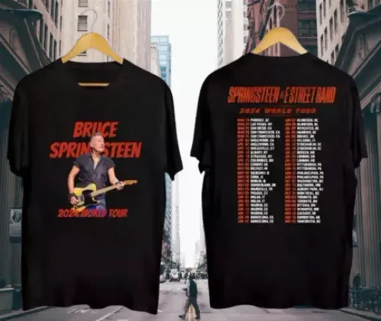 Bruce Springsteen And E Street 2024 World Tour Shirt Double Sided