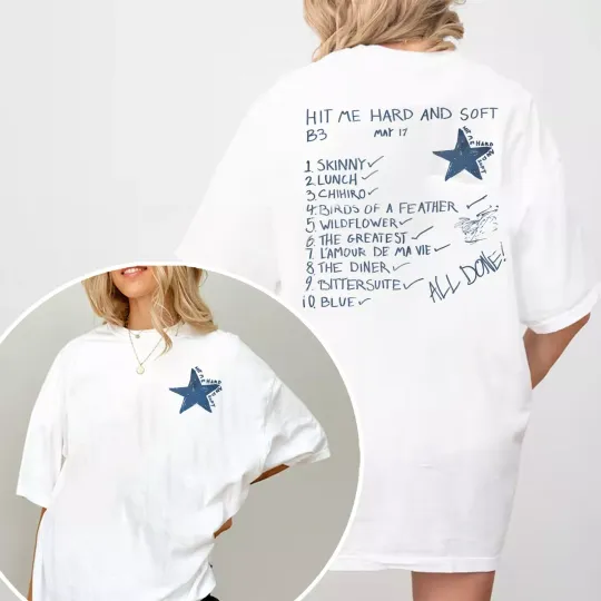 Discover Billie Eilish Hit Me Hard And Soft 2 Sides Tshirt Hoodie Sweatshirt