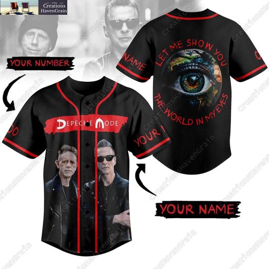 Discover Depeche Mode Band Shirt, Memento Mori Tour Baseball Jersey, Depeche Mode Merch Fan Gifts Shirt, Depeche Mode Concert 2024 Tee