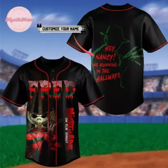 Halloween Freddy Krueger 3D Baseball Jersey Shirt All over Print Mother day gift