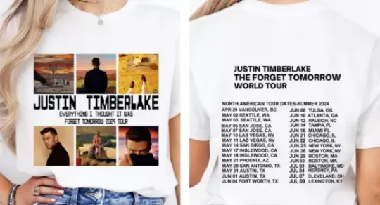 Discover 2024 Justin Timberlake Tour Shirt, Forget Tomorrow World Tour