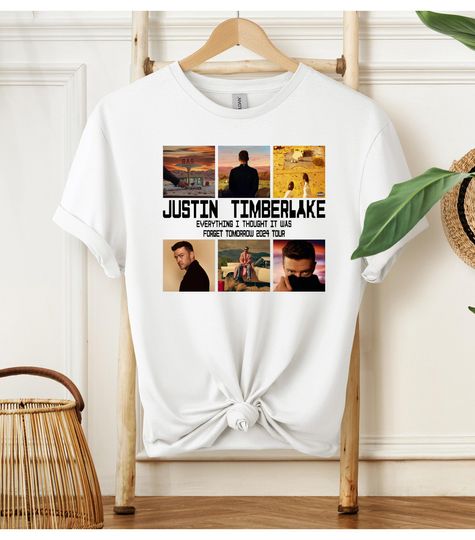 Discover 2024 Justin Timberlake Tour Shirt, Forget Tomorrow World Tour Shirt, Unisex Graphic Shirt, Justin Timberlake Concert Group