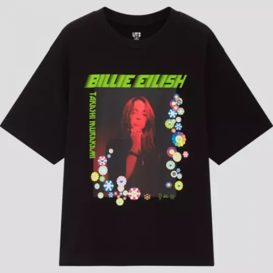 Discover SIZE S Uniqlo Women's Billie Eilish T Shirt designed by Takashi Murakami