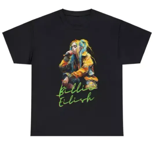 Discover Billie Eilish Kids Pop Art T-Shirt/Tee/Top with a unique design. Unisex