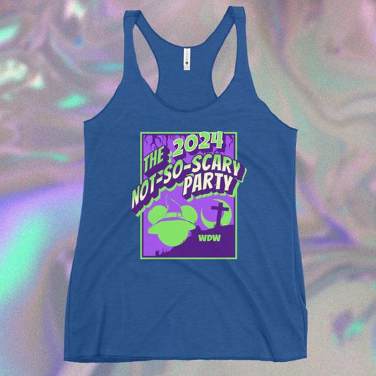 Discover Graphic Print Tank Top - Disney World Not So Scary Halloween Party - Limited Edition Halloween Tank Top